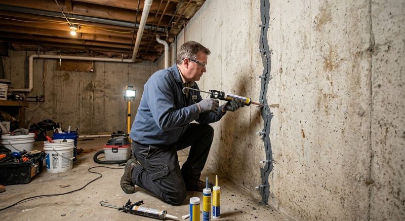 Basement Crack Repair in Marin County, CA