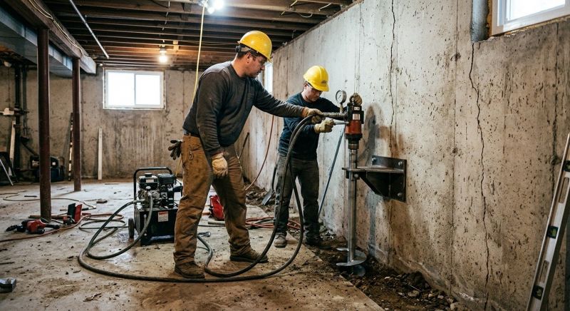 Basement Stabilization in Marin County, CA