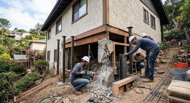 Concrete Foundation Repair in Albany, CA