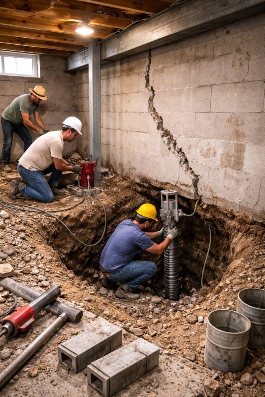 Foundation Structural Repair in Greenbrae, CA