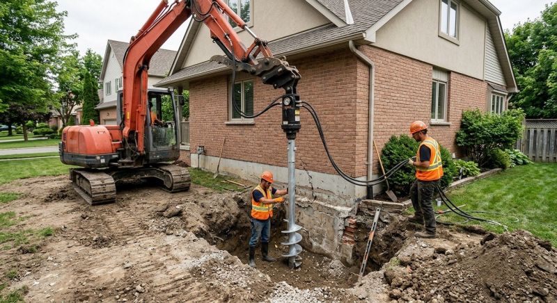 Helical Pile Installation in Marin County, CA