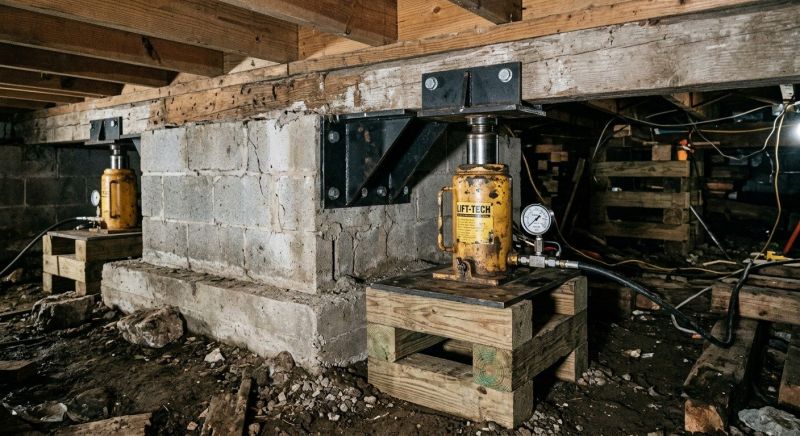 House Foundation Leveling in Marin County, CA